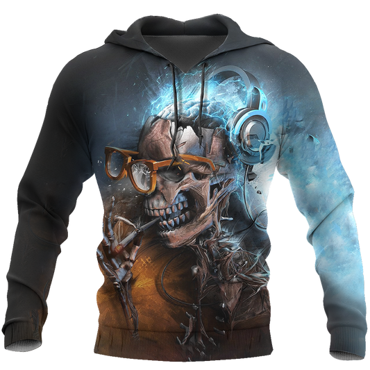 Music Is My Life And Skull Is My Love PL215 - Amaze Style™-Apparel