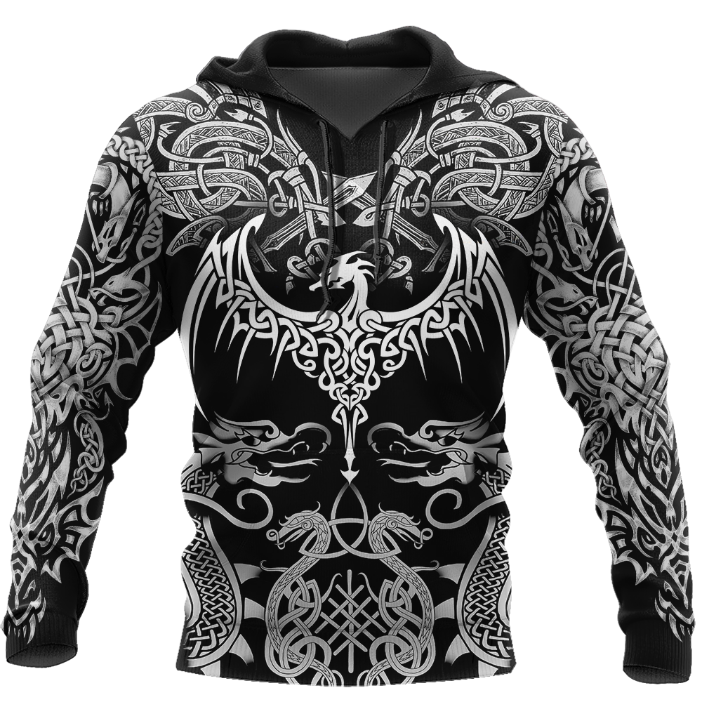 Celtic Dragon Tattoo Art 3D All Over Printed Shirts Hoodie AZ020101 - Amaze Style™-Apparel
