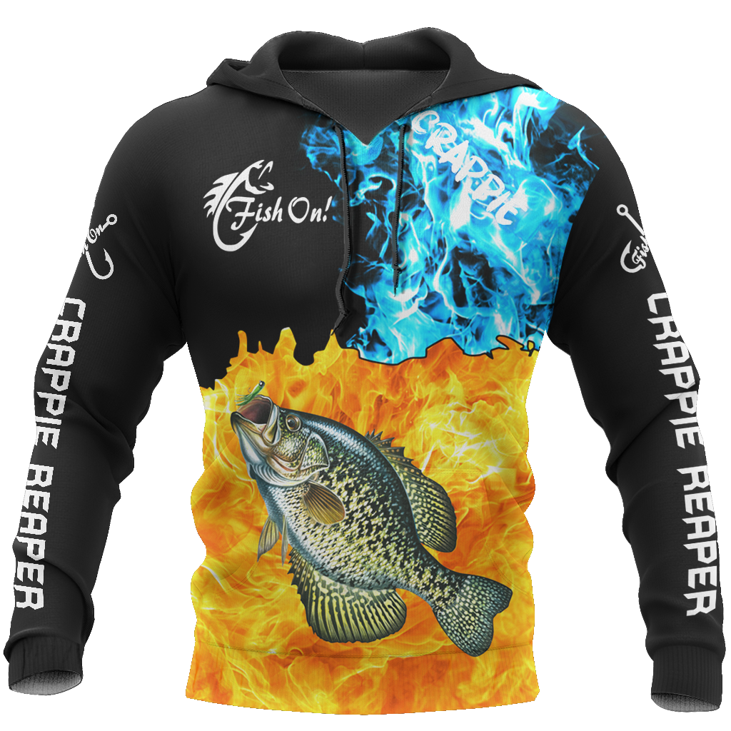 Fish reaper - Crappie on fire all over printed shirts for men and women HC5507 - Amaze Style™-Apparel