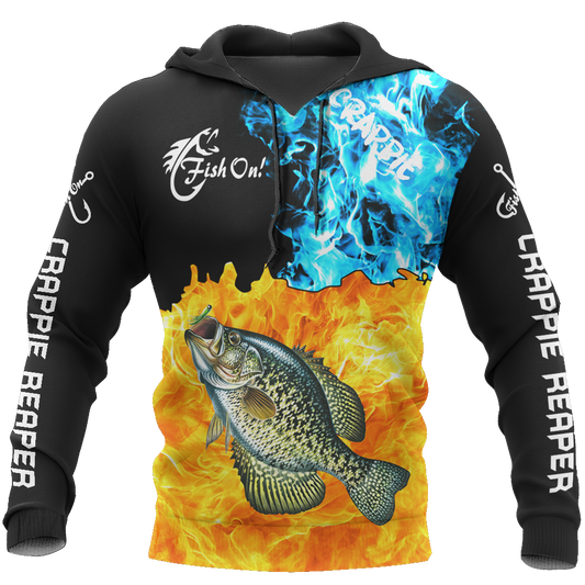 Fish reaper - Crappie on fire all over printed shirts for men and women HC5507 - Amaze Style™-Apparel