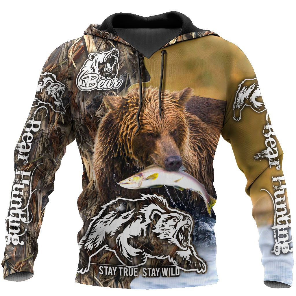 Predatory bears camo 3D all over printer shirts for man and women Pi211201 PL - Amaze Style™-Apparel