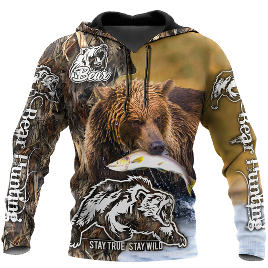 Predatory bears camo 3D all over printer shirts for man and women Pi211201 PL - Amaze Style™-Apparel