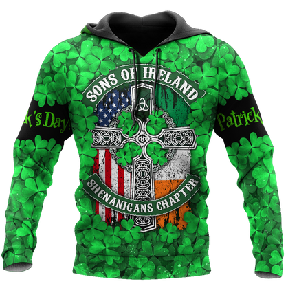 Happy St Patrick's Day Irish Hoodie T-Shirt Sweatshirt for Men and Women Pi170203-Apparel-NM-Hoodie-S-Vibe Cosy™