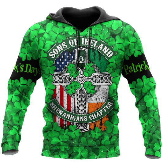 Happy St Patrick's Day Irish Hoodie T-Shirt Sweatshirt for Men and Women Pi170203-Apparel-NM-Hoodie-S-Vibe Cosy™