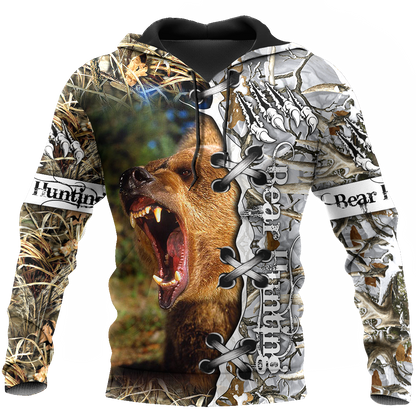 BEAR HUNTING CAMO 3D ALL OVER PRINTED SHIRTS FOR MEN AND WOMEN Pi061201 PL - Amaze Style™-Apparel
