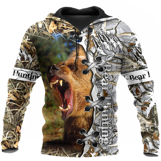 BEAR HUNTING CAMO 3D ALL OVER PRINTED SHIRTS FOR MEN AND WOMEN Pi061201 PL - Amaze Style™-Apparel