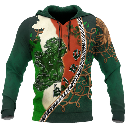Irish Saint Patrick's Day Shamrock Celtic Cross Hoodie T-Shirt Sweatshirt Pi020308-Apparel-NM-Hoodie-S-Vibe Cosy™