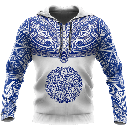 Kekoa Pullover Hoodie Blue DC025-AZ091005 - Amaze Style™-Apparel