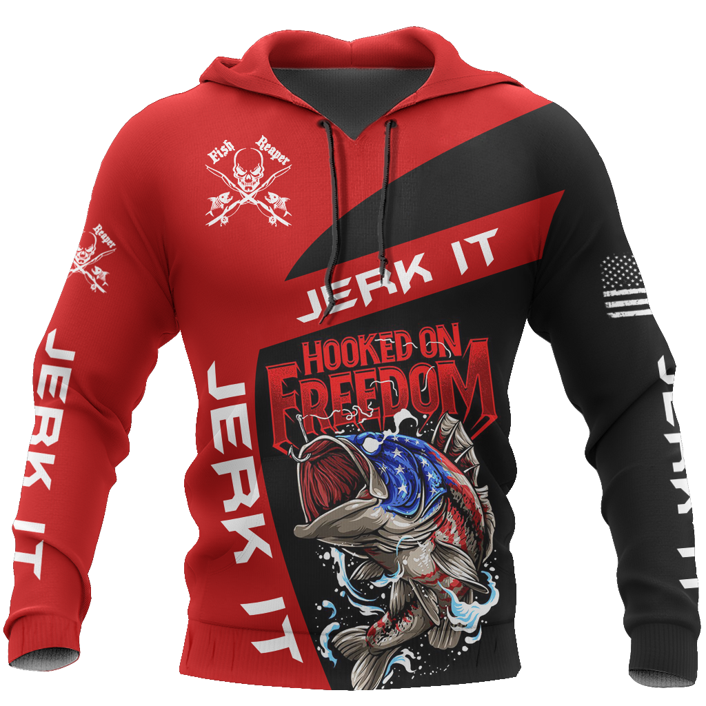 Fishing hooked on freedom Coat HC4205 - Amaze Style™-Apparel