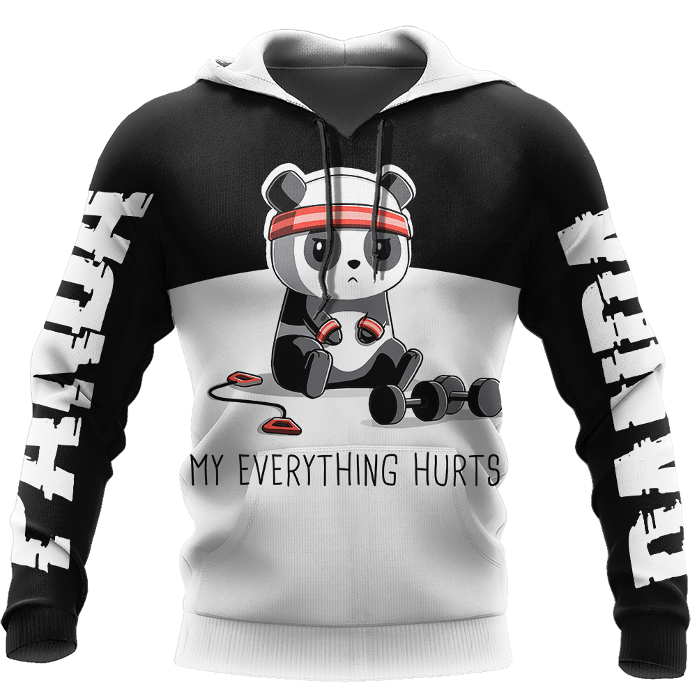 Love Gymmer Panda 3D all over printed shirts for men and women AZ251203 PL - Amaze Style™-Apparel