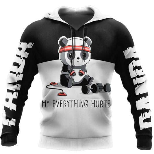 Love Gymmer Panda 3D all over printed shirts for men and women AZ251203 PL - Amaze Style™-Apparel