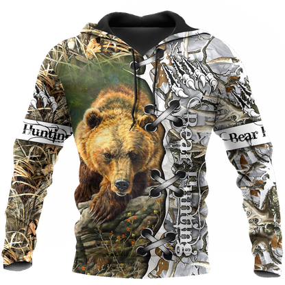 BEAR HUNTING CAMO 3D ALL OVER PRINTED SHIRTS FOR MEN AND WOMEN Pi061203 PL - Amaze Style™-Apparel