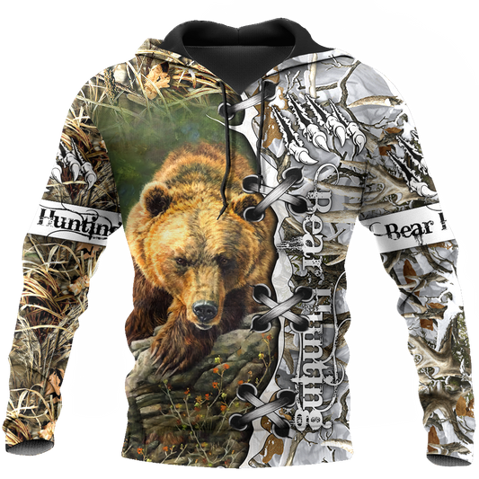 BEAR HUNTING CAMO 3D ALL OVER PRINTED SHIRTS FOR MEN AND WOMEN Pi061203 PL - Amaze Style™-Apparel