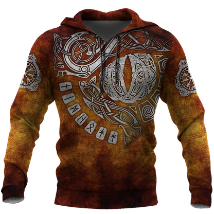 Vikings Tattoo All Over Hoodie - Amaze Style™-Apparel