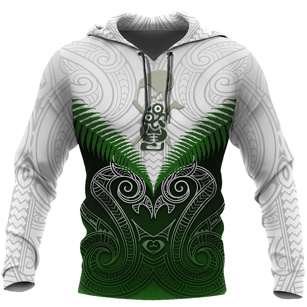 Maori Manaia Hoodie Green Rugby PL165BB - Amaze Style™-Apparel