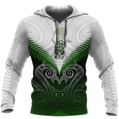 Maori Manaia Hoodie Green Rugby PL165BB - Amaze Style™-Apparel