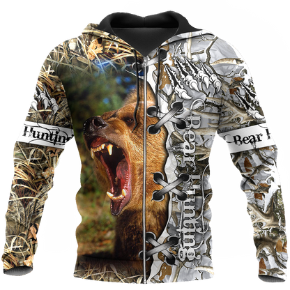 BEAR HUNTING CAMO 3D ALL OVER PRINTED SHIRTS FOR MEN AND WOMEN Pi061201 PL - Amaze Style™-Apparel
