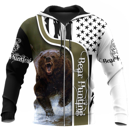 BEAR HUNTING CAMO 3D ALL OVER PRINTED SHIRTS FOR MEN AND WOMEN Pi041202 PL - Amaze Style™-Apparel