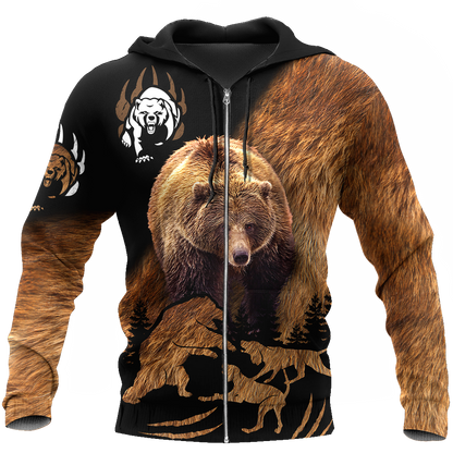 BEAR HUNTING CAMO 3D ALL OVER PRINTED SHIRTS FOR MEN AND WOMEN Pi071203 PL - Amaze Style™-Apparel