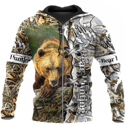 BEAR HUNTING CAMO 3D ALL OVER PRINTED SHIRTS FOR MEN AND WOMEN Pi061203 PL - Amaze Style™-Apparel
