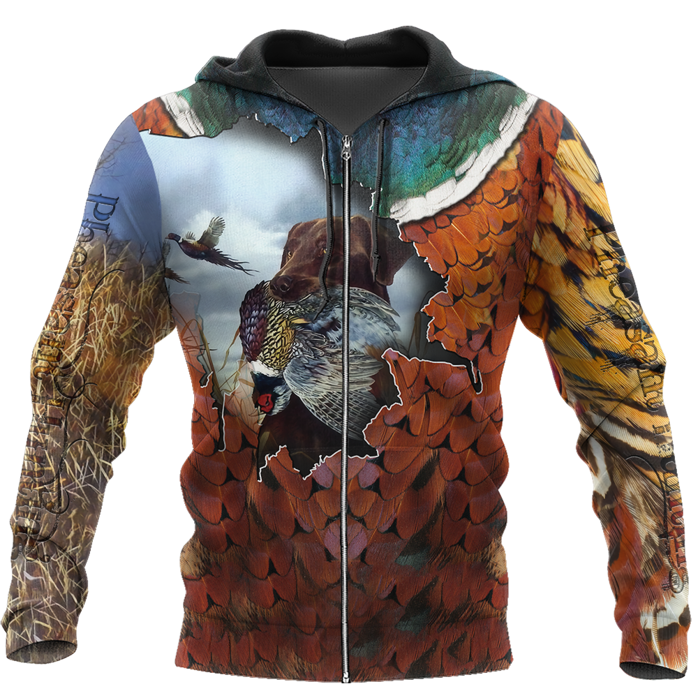 Pheasant Labrador Hunting 3D All Over Printed Shirts For Men And Women AZ100101 - Amaze Style™-Apparel