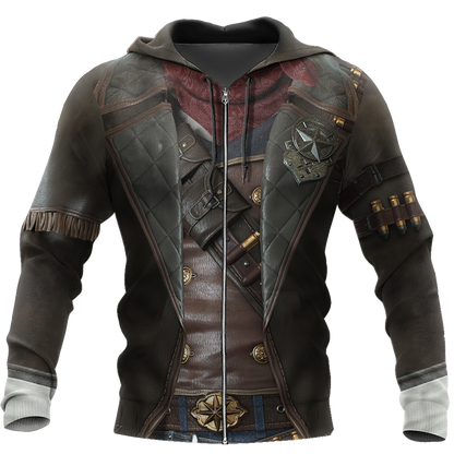 3D All Over Printed Cowboy Armor Hoodie Shirts MP260203 - Amaze Style™-Apparel
