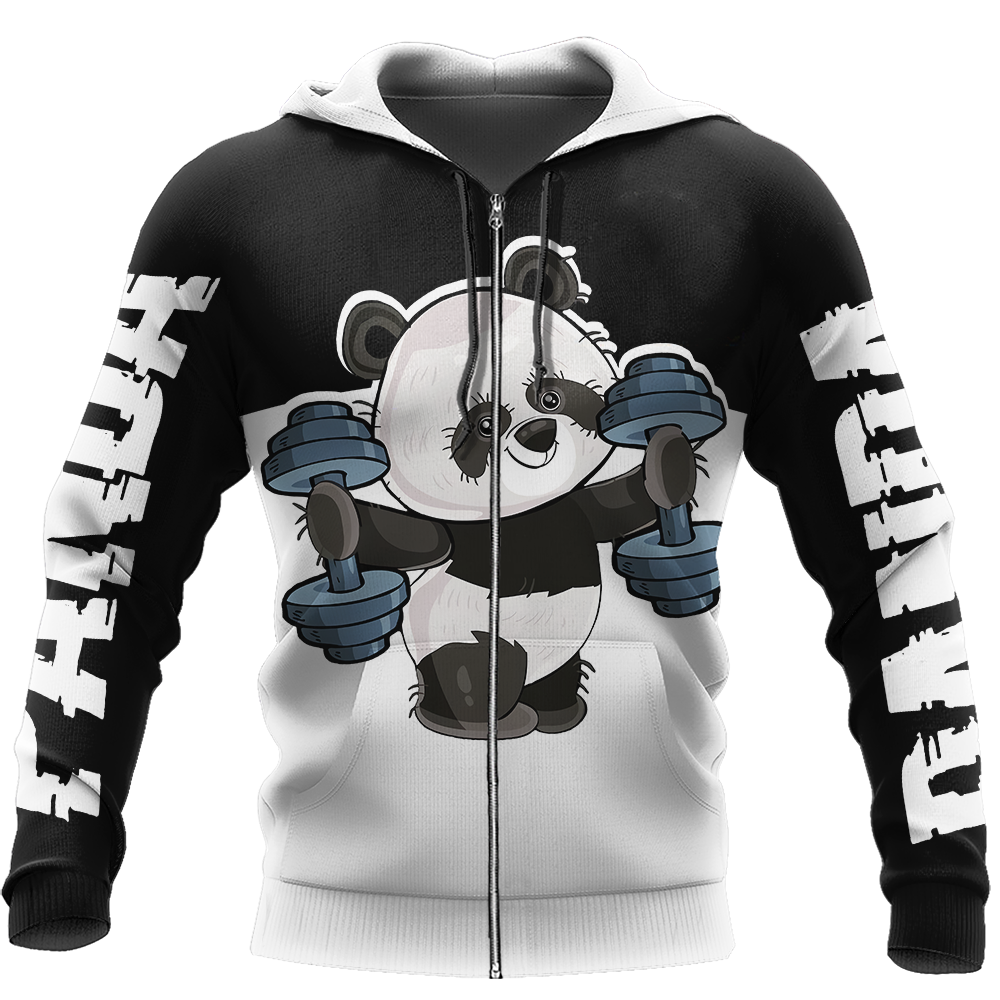 Gymmer Panda 3D all over printed shirts for men and women AZ251201 PL - Amaze Style™-Apparel
