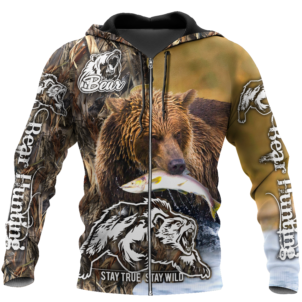 Predatory bears camo 3D all over printer shirts for man and women Pi211201 PL - Amaze Style™-Apparel