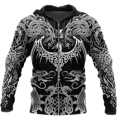 Celtic Dragon Tattoo Art 3D All Over Printed Shirts Hoodie AZ020101 - Amaze Style™-Apparel