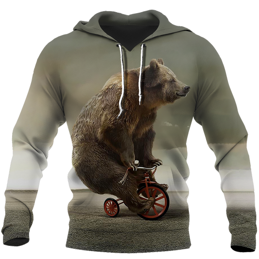Bear cycling 3D all over printer shirts for man and women JJ241202 PL - Amaze Style™-Apparel