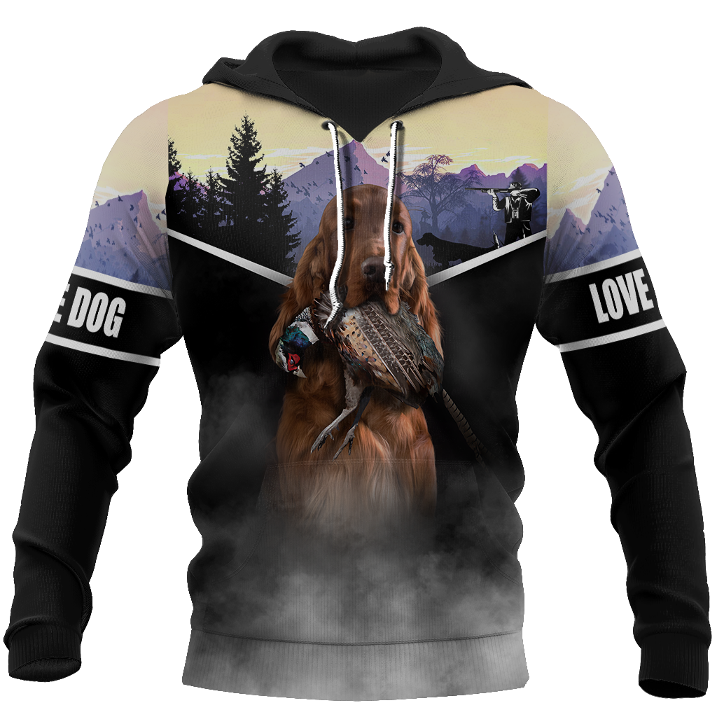 Pheasant Setter Hunting 3D All Over Printed Shirts For Men And Women JJ080203 - Amaze Style™-Apparel