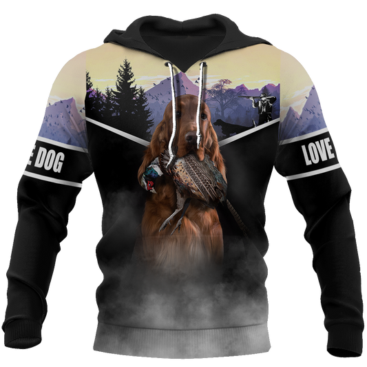 Pheasant Setter Hunting 3D All Over Printed Shirts For Men And Women JJ080203 - Amaze Style™-Apparel