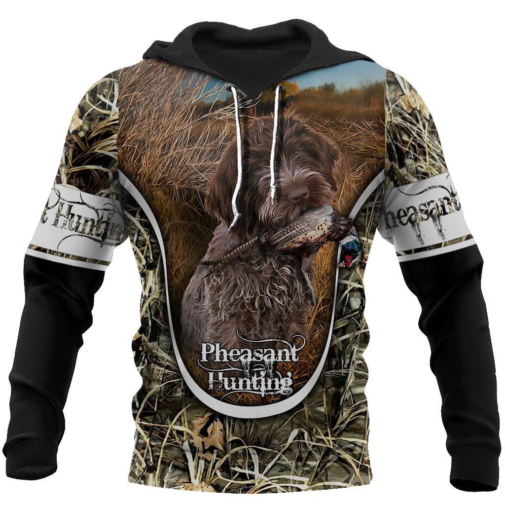 Pheasant Hunting Wirehaired Pointing Griffon 3D All Over Printed Shirts For Men And Women JJ150105 - Amaze Style™-Apparel