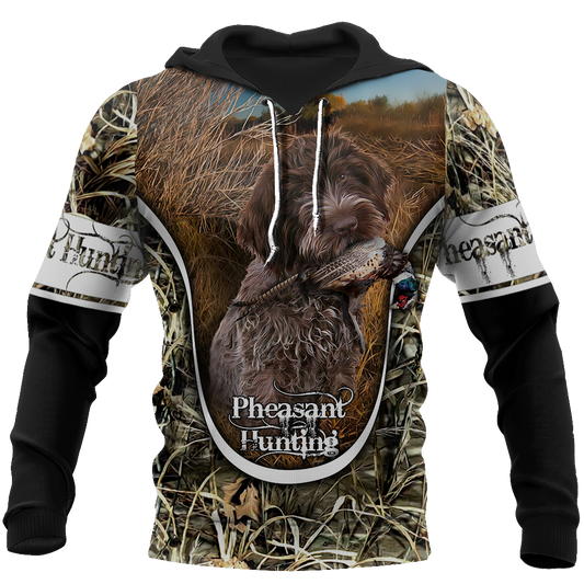 Pheasant Hunting Wirehaired Pointing Griffon 3D All Over Printed Shirts For Men And Women JJ150105 - Amaze Style™-Apparel