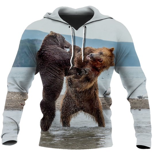 Battle of the bears 3D all over printer shirts for man and women JJ251202 PL - Amaze Style™-Apparel