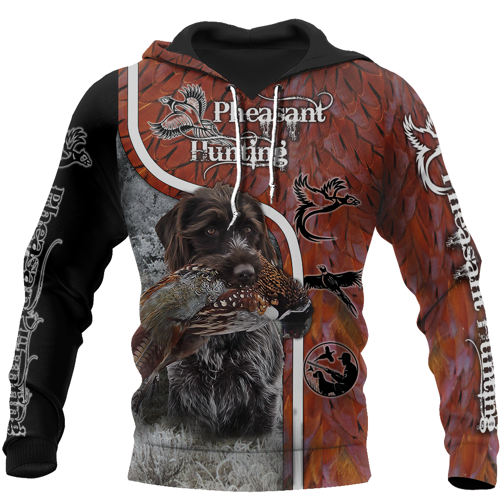 Pheasant Hunting Wirehaired Pointing Griffon 3D All Over Printed Shirts For Men And Women JJ170103 - Amaze Style™-Apparel