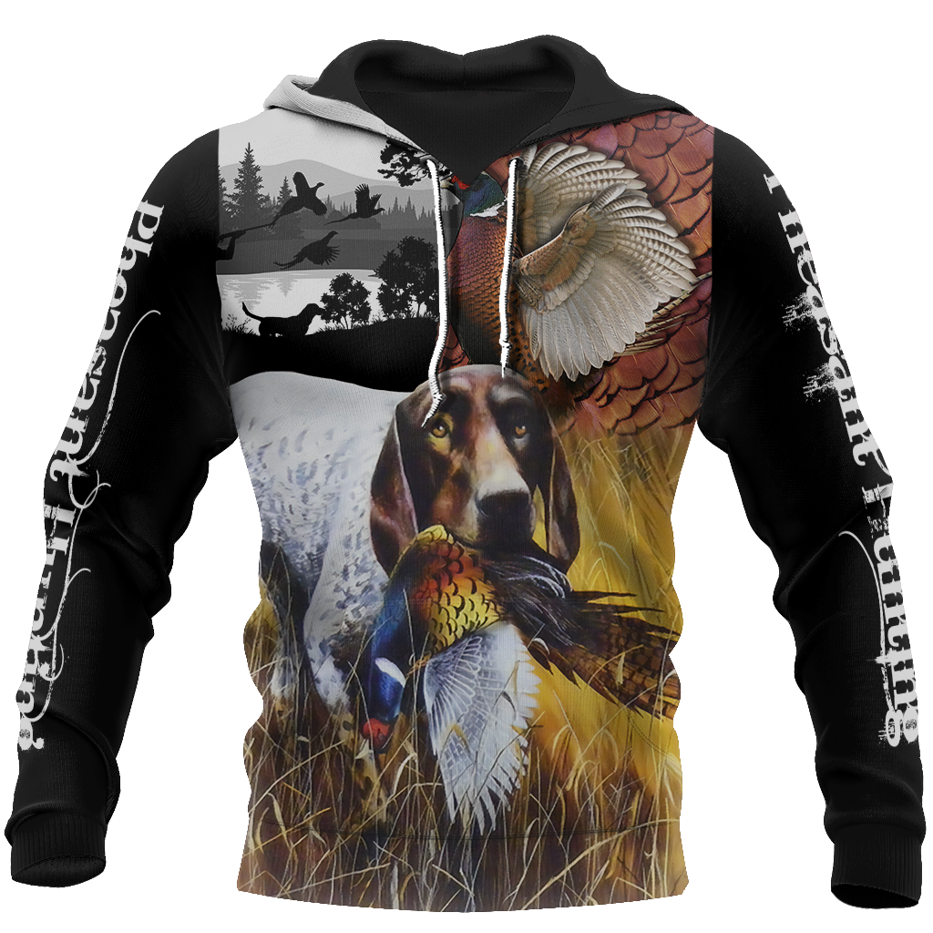 Pheasant German Shorthaired Pointer Hunting 3D All Over Printed Shirts For Men And Women JJ110201 - Amaze Style™-Apparel