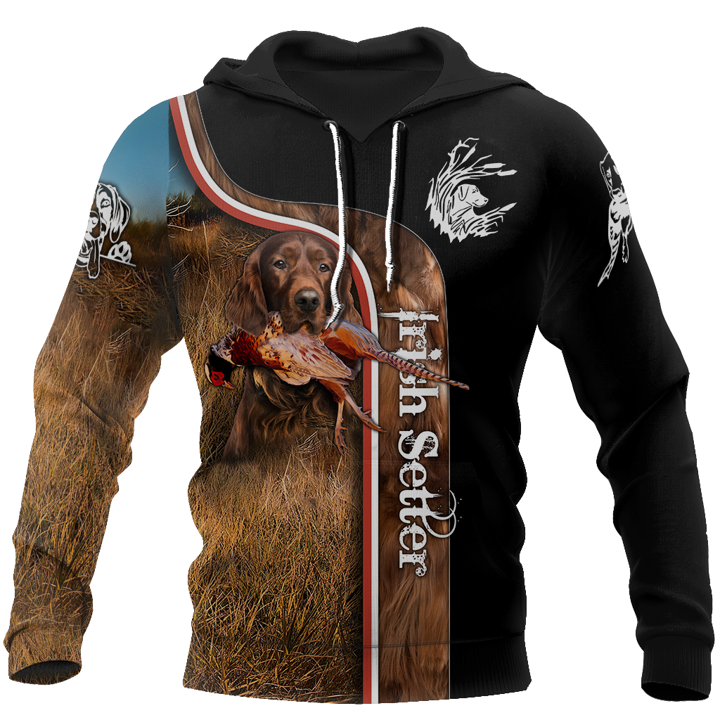 Pheasant Setter Hunting 3D All Over Printed Shirts For Men And Women JJ100201 - Amaze Style™-Apparel