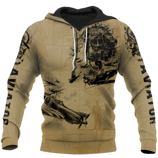 Aviator fly high brave and safe all over printed shirts for men and women JJ030101 - Amaze Style™-Apparel