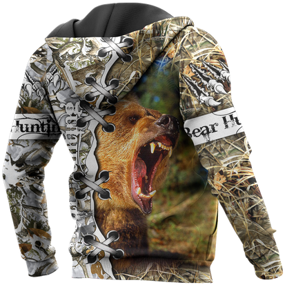 BEAR HUNTING CAMO 3D ALL OVER PRINTED SHIRTS FOR MEN AND WOMEN Pi061201 PL - Amaze Style™-Apparel