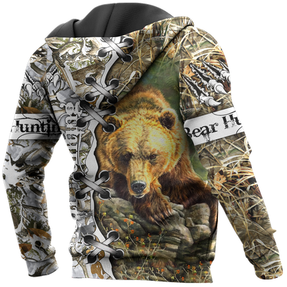 BEAR HUNTING CAMO 3D ALL OVER PRINTED SHIRTS FOR MEN AND WOMEN Pi061203 PL - Amaze Style™-Apparel