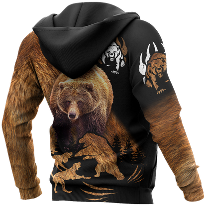 BEAR HUNTING CAMO 3D ALL OVER PRINTED SHIRTS FOR MEN AND WOMEN Pi071203 PL - Amaze Style™-Apparel