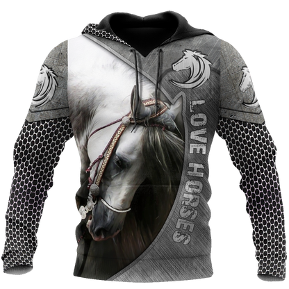 Love Beautiful Horse 3D All Over Printed Shirts MP12052001 - Amaze Style™-Apparel