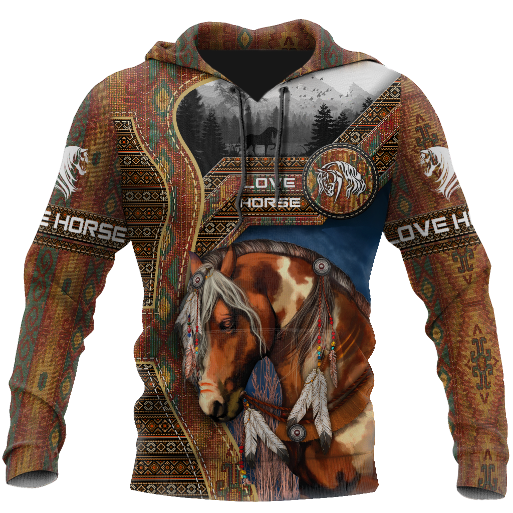 Native Horse 3D All Over Printed Shirts TR130502 - Amaze Style™-Apparel