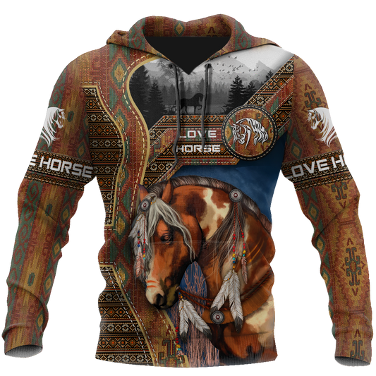Native Horse 3D All Over Printed Shirts TR130502 - Amaze Style™-Apparel