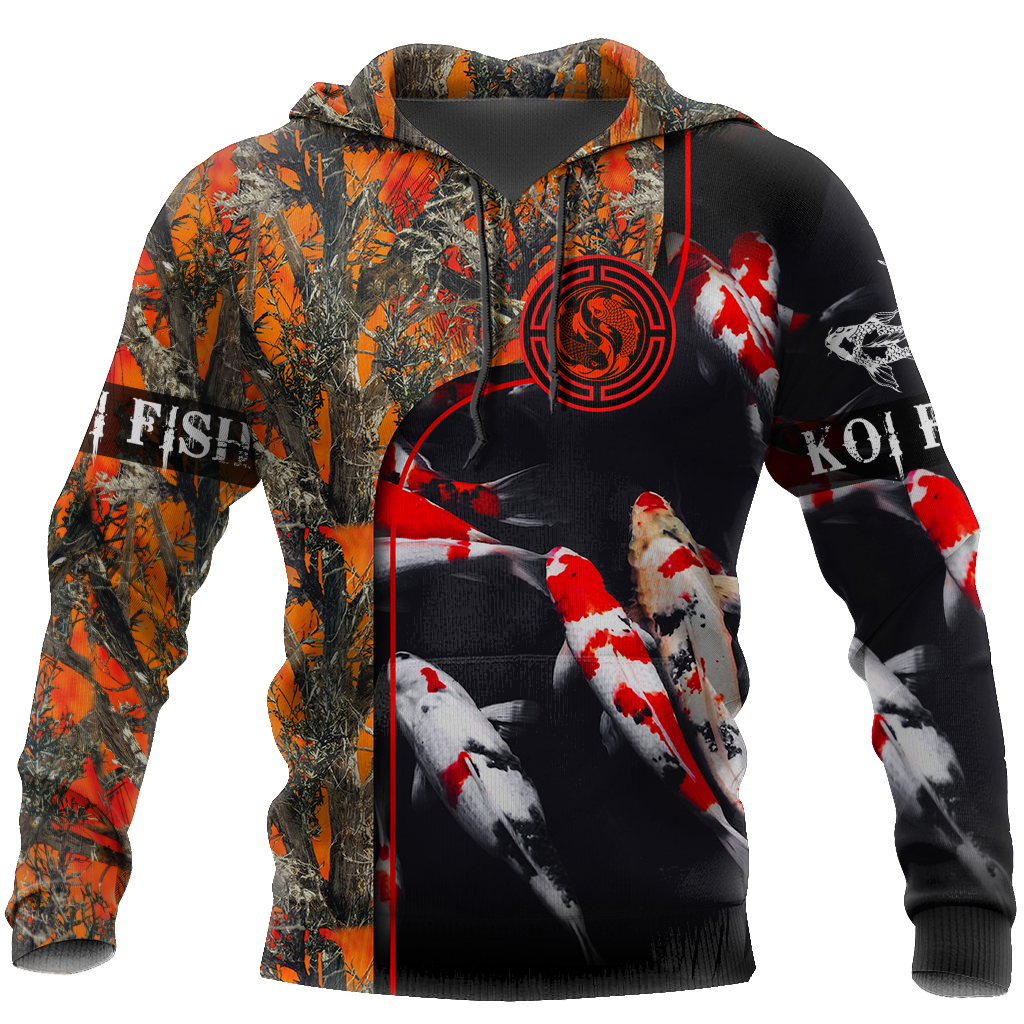 Koi fish Orange camo 3D all over printing shirts for men and women TR120202 - Amaze Style™-Apparel