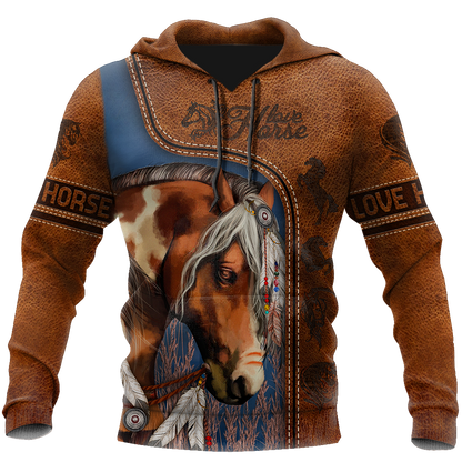 Love Horse 3D All Over Printed Shirts TR210400 - Amaze Style™-Apparel