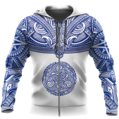 Kekoa Pullover Hoodie Blue DC025-AZ091005 - Amaze Style™-Apparel