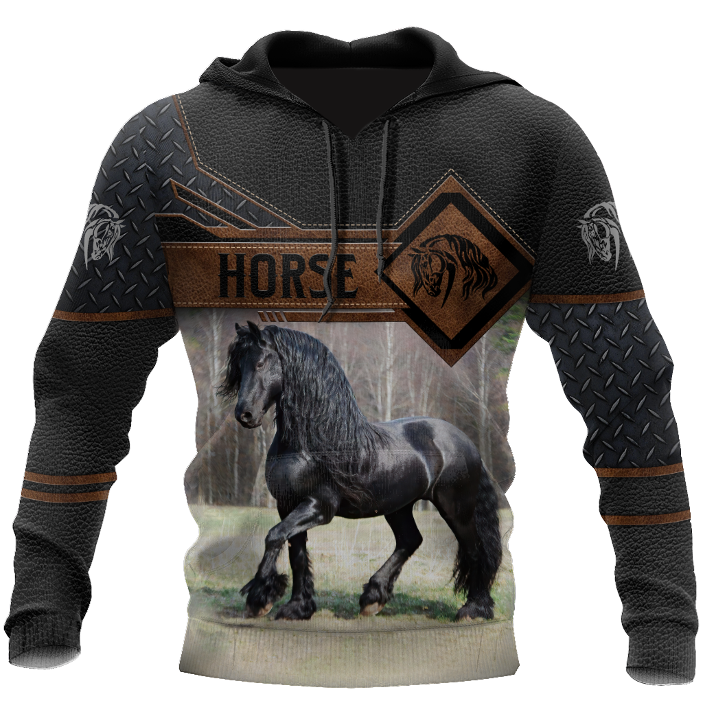 Premium Friesian Horse 3D All Over Printed Unisex Shirts