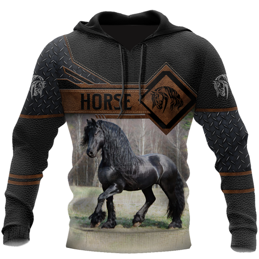 Premium Friesian Horse 3D All Over Printed Unisex Shirts